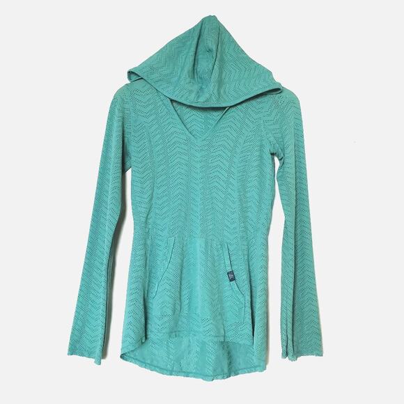 Prana | Laser Cut Soft Mesh Athletic Hoodie - Picture 1 of 8